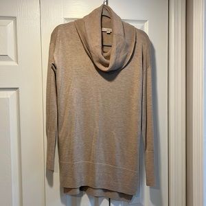 Loft Beige Cowl Neck Sweater
